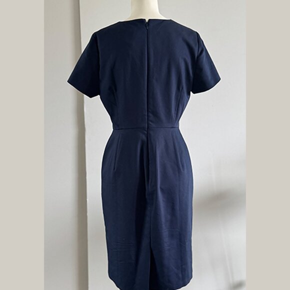 NWT J Crew Dress Women's Navy Blue - Picture 2 of 5